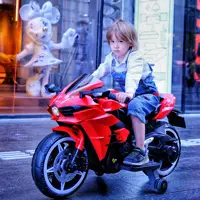 New 12V Powerfull Double Drive 3-8 Year Old Children, Boys And Girls, Charging Two Wheeled Toy Electric Motorcycle 1