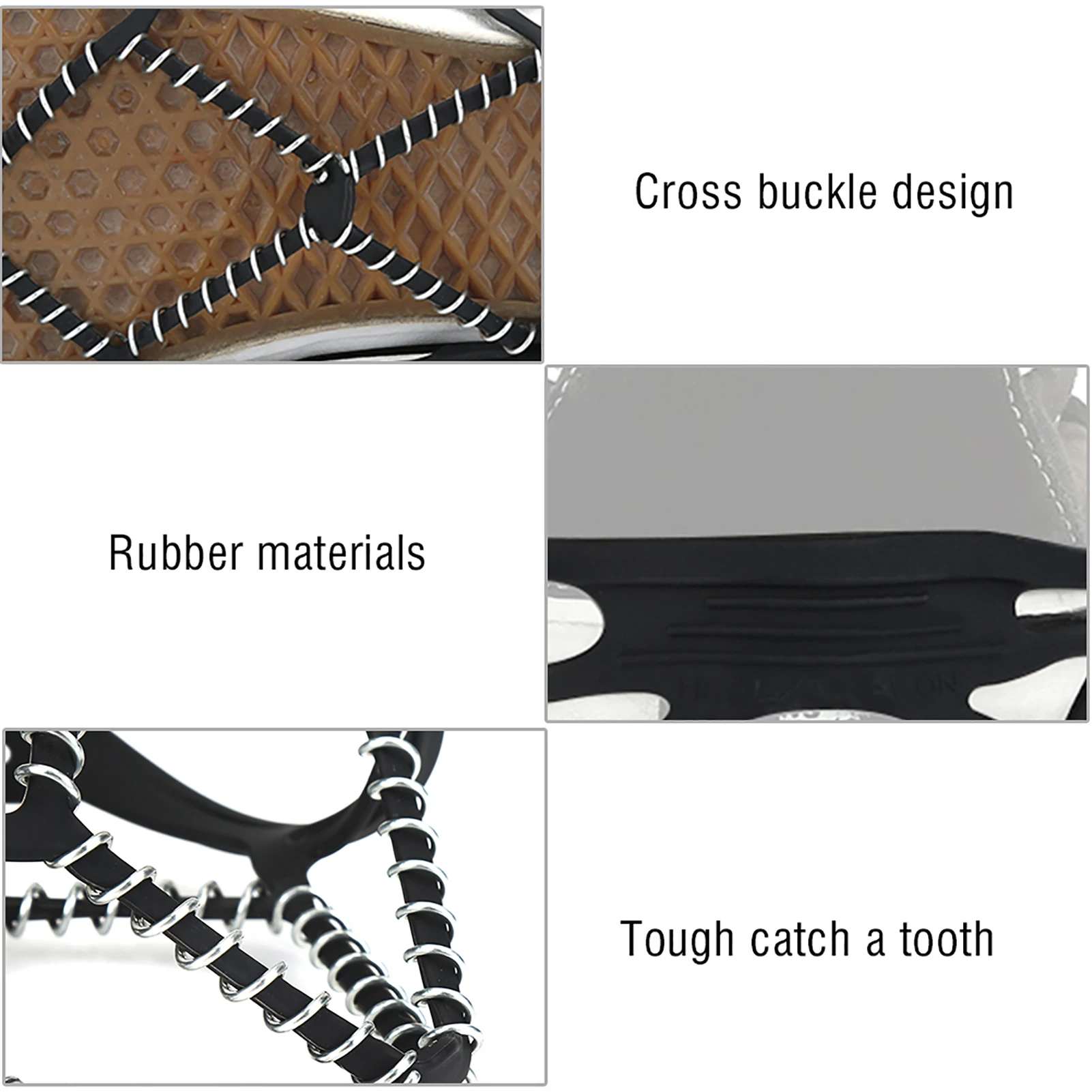 Ice Traction Outdoor Snow Antiskid Spikes Grips Mountain Climbing Footwear Ice Traction Cleats Snow Spikes Cleats climbing crampons ice gripper spikes