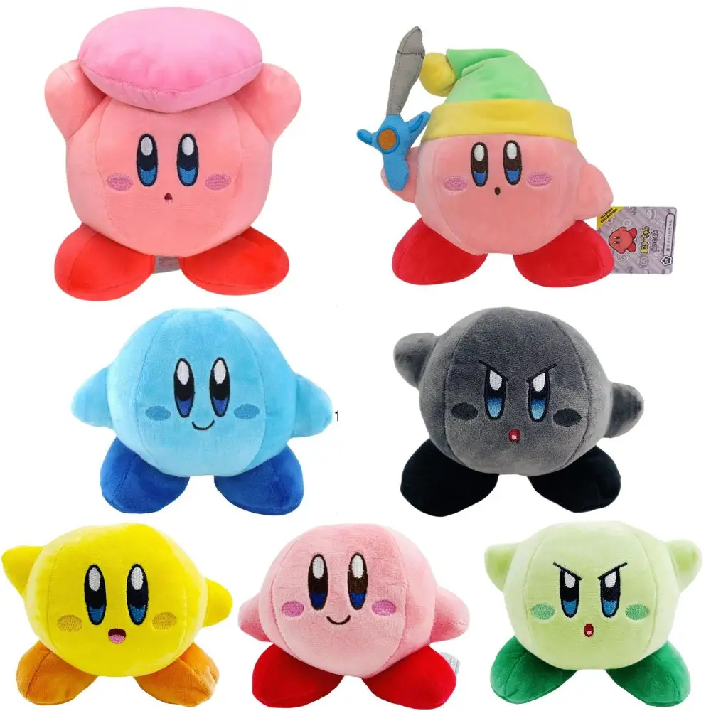 Cheap 14cm Japan Anime Star Kirby Stuffed Toys Kawaii Cute Plush Doll  Cartoon Soft Peluche Children Christmas Birthday Gift