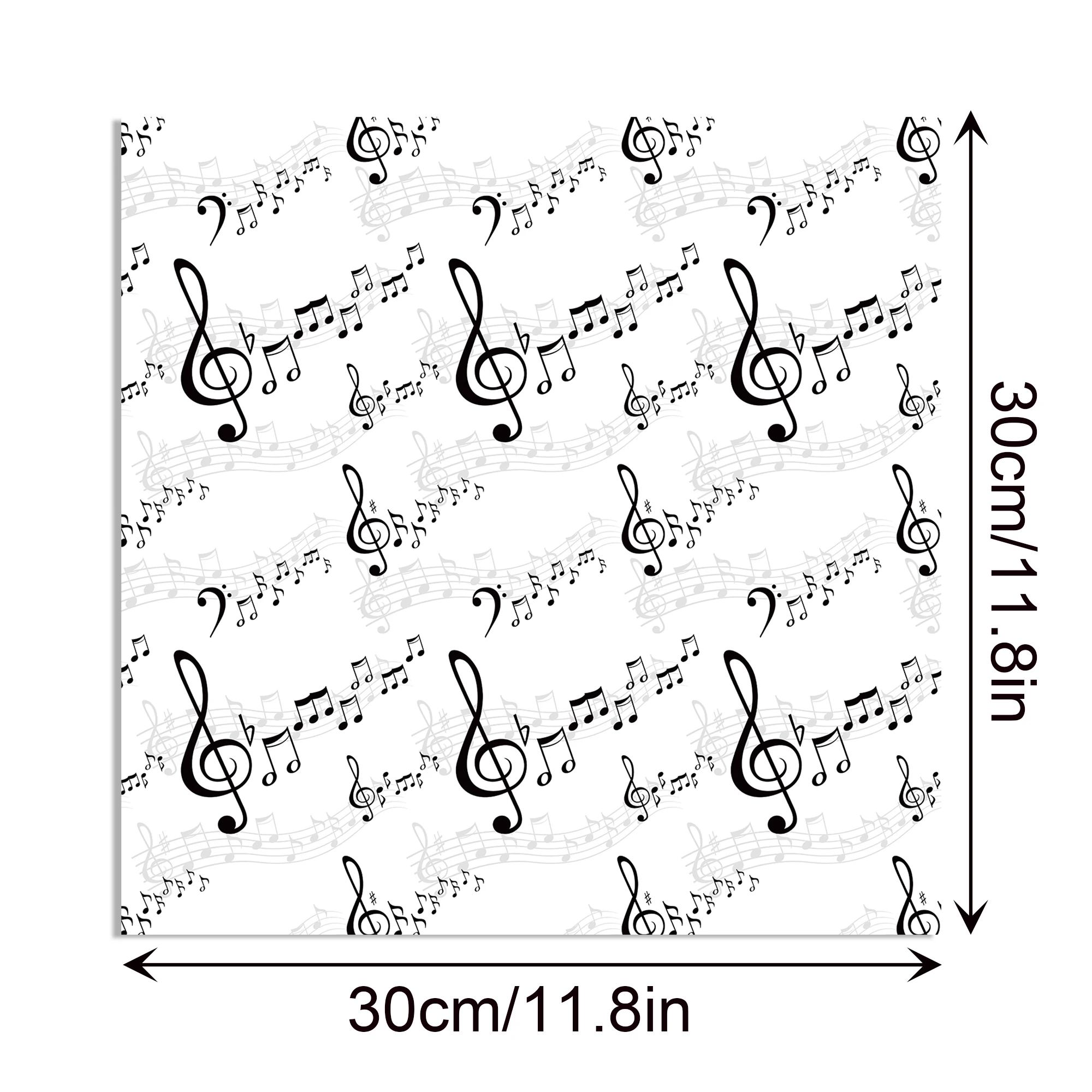 24 stücke 30*30 cm Musiknote Musik Sammelalbum Handwerk Papier DIY Handwerk Kunst Hintergrund Papier Origami Karte, der Fotoalbum Dekoration – Detail 13