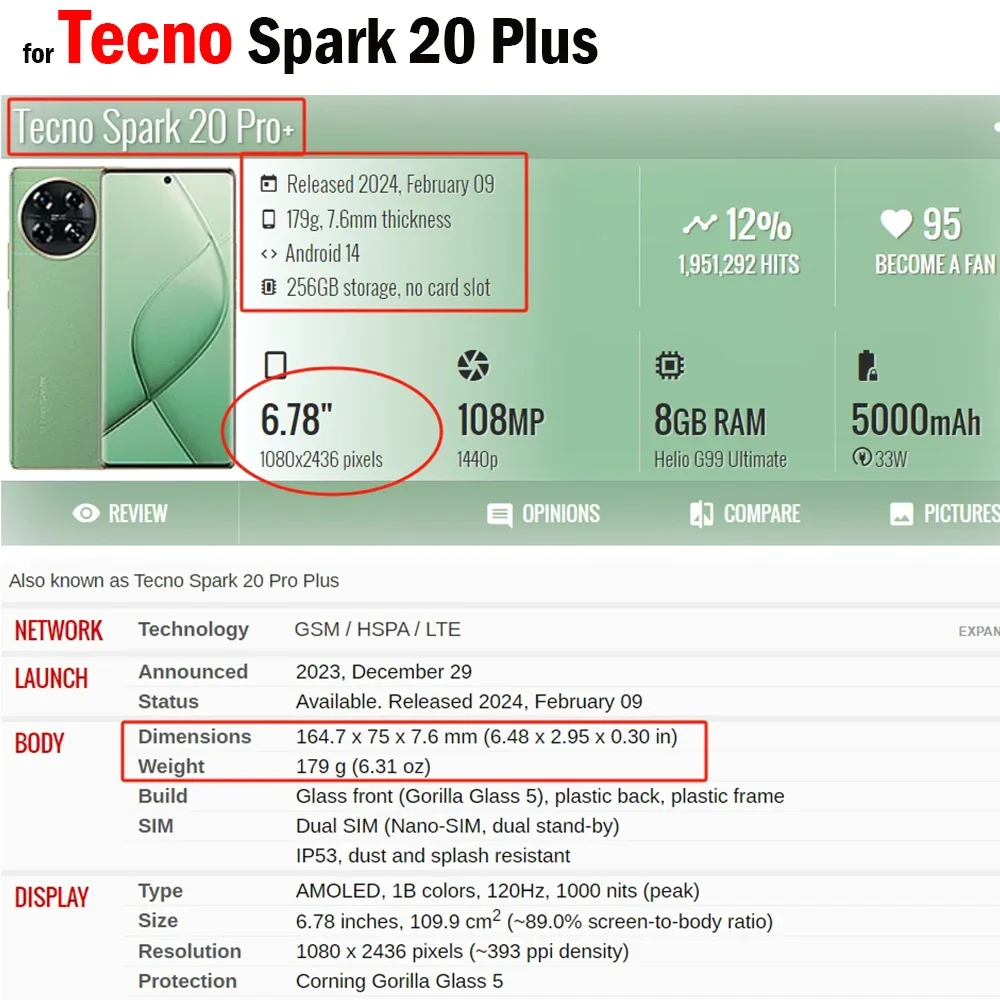 Luxury PU-Leather Shockproof Case for Tecno Spark 20 Pro Plus - Full Protective Back Cover