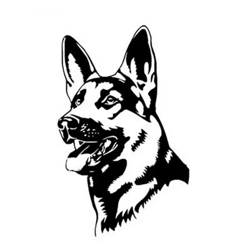 Reflective Hound Alsace Shepherd Sticker German Shepherd Dog Car Stickers Personality Vinyl Decal Car Styling Truck Accessories