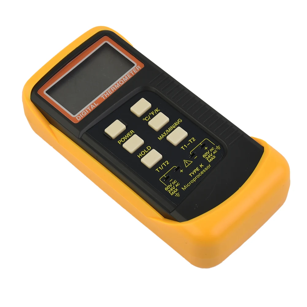 

Dual-input K-type Digital Thermocouple Thermometer 6802 II Thermocouple Sensor Liquid Semi-solid Temperature Measurement Tool