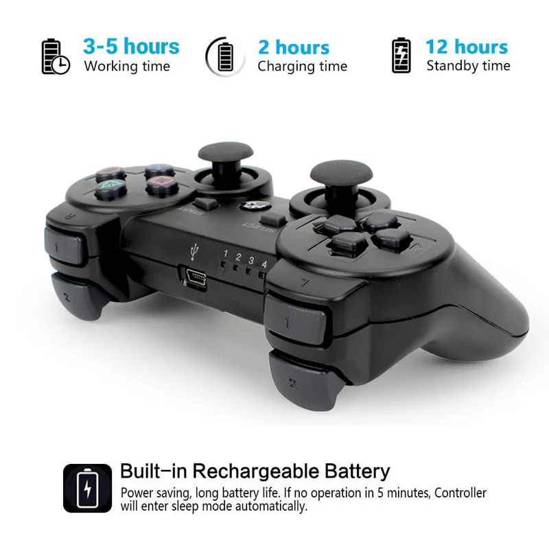 Wireless Bluetooth Gamepad Joystick For Playstation 3 Game Controller For Sony PS3 Gaming Console Joypad Gamer Accessories