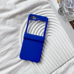 Silicone Anti - Drop Shockproof Phone Case with Hinge Protection - Galaxy Z Flip 7FE (Klein blue)