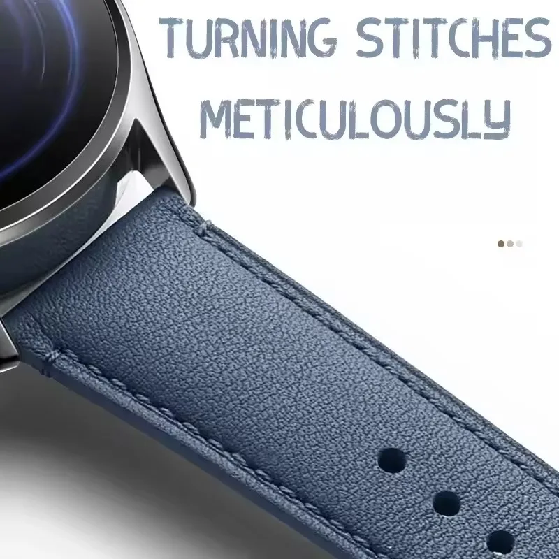 Soft Leather 22mm Sport Watchband - Premium Strap