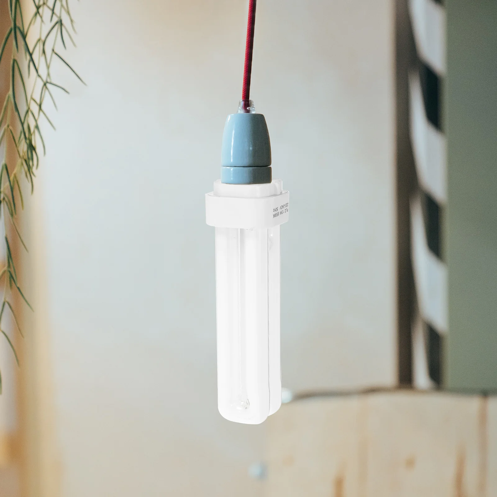 Energy Saving LED Lamp Bulb 13W Downlight Compact Fluorescent Bulbs Replacement Plug 2 Pin Double Tube 4Pcs