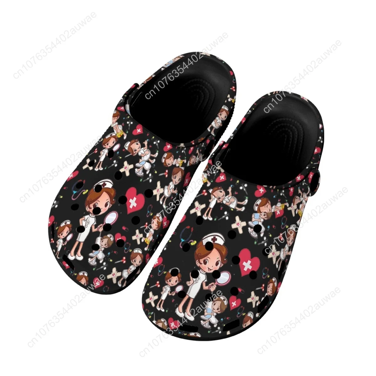 Nurse Design Zomer Strand Sandalen Anti-Slip Ademend Huis Badkamer Douche Slippers Verpleging Volwassen Casual Platte Glijbanen Vrouw