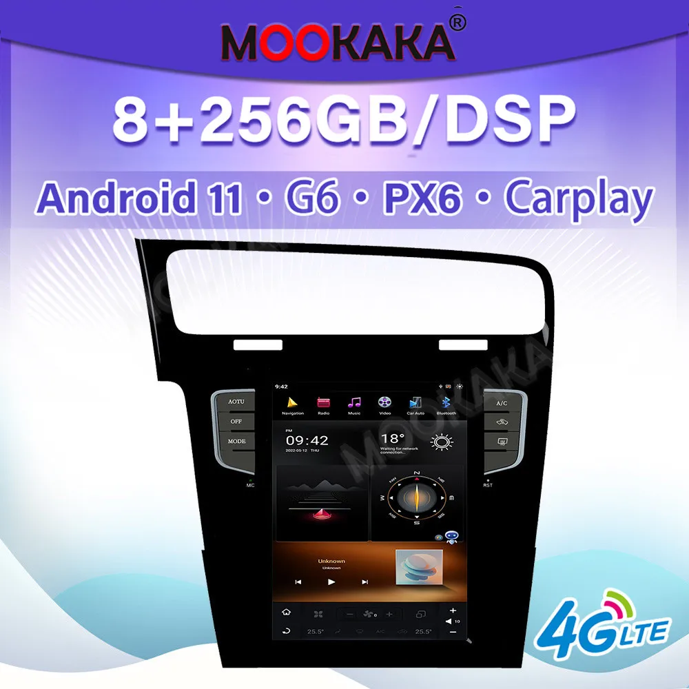 

For VW Golf 7 2013-2016 Android 11 Car Multimedid player Auto Radio GPS Navigation Audio Stereo