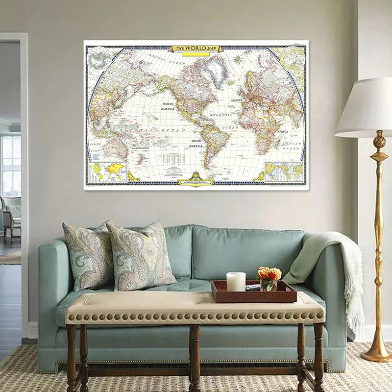 Рисунок 5 - Карта мира в стиле ретро 1951