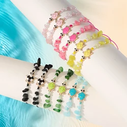 Ocean Series Natural Stone Turtle Bracelet Set - 12 Piece Summer Collection (MULTI)