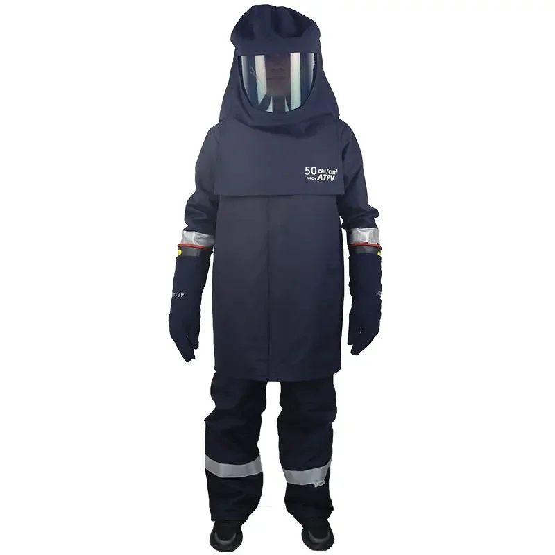 46 Cal Level 4 Arc Flash Clothing Kit,ATPV=50 Cal/cm2, ASTM F1959, NFPA 70E HRC4/PPE4, NFPA 2112, EN 1149-5, IEC 61482-1-2