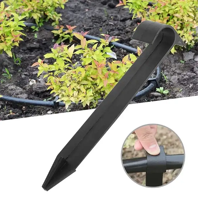 10Db 1/2 Hüvelykes Őrölt Tétek Csapok Kerti Tömlőhorgony Rögzítő Peg Öntözőcsepp Tartó Támogatás A Porózus Cső Szivárgásos -Áztató Tömlőhöz