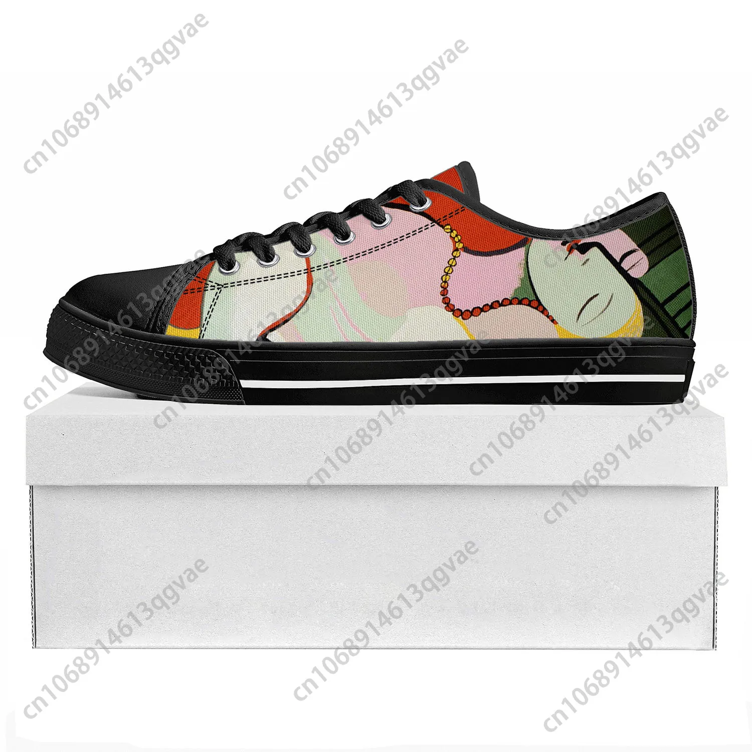 Picasso Art Painting Work Dream Low Top High Quality Sports Shoes Men Ladies Teenagers Canvas Shoes Couple Shoes Custom