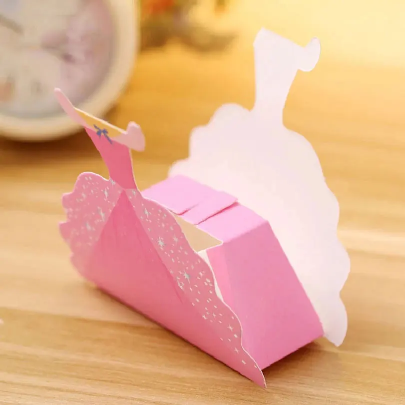 Prinzessin Kleid Candy Box Leckerli Goodie Baby Dusche Kinder Geburtstag Party Geschenkboxen Prinzessin Thema Zubehör für Hochzeitsdekorationen – Detail 3