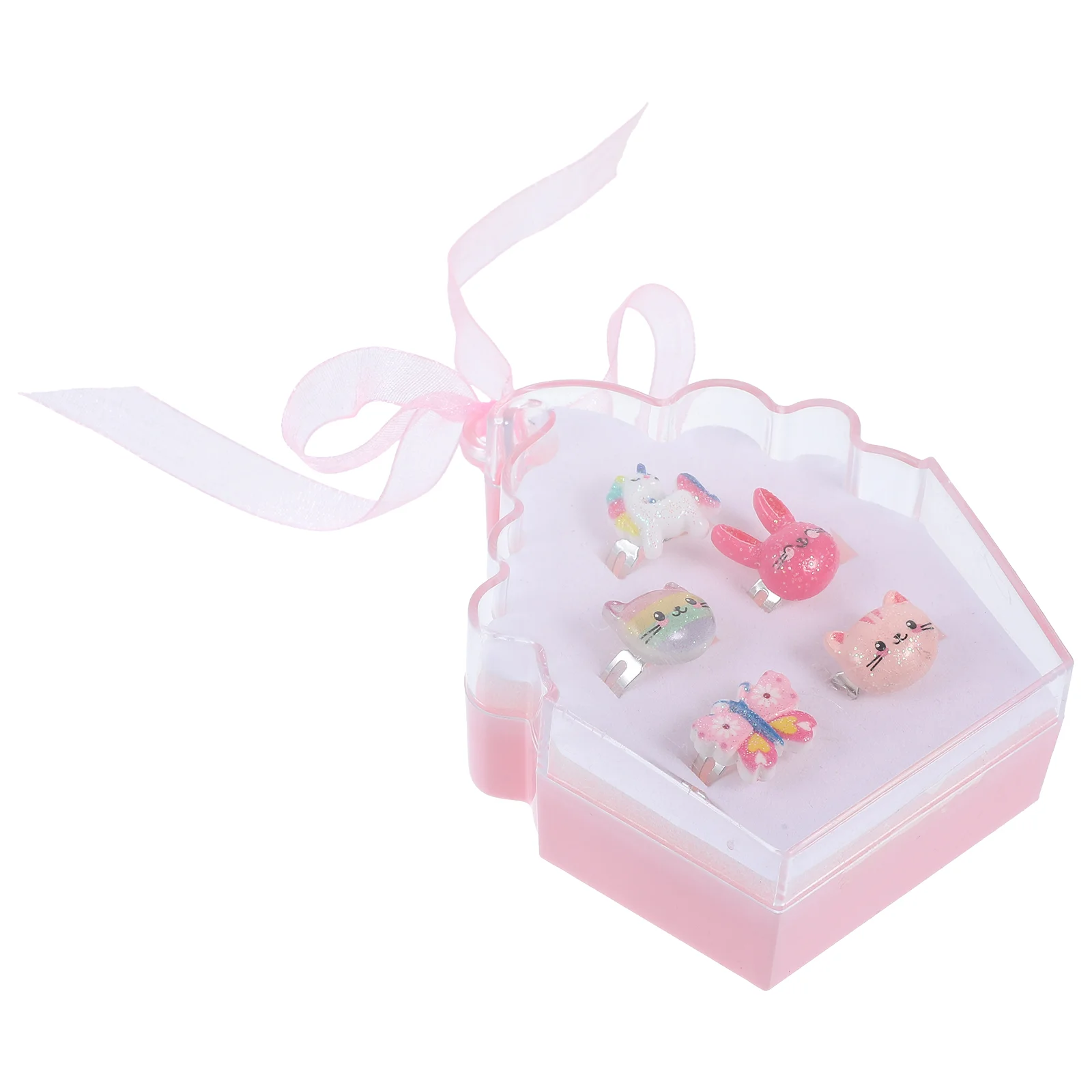 

Children's Cartoon Ring Kids Rings for Girls Toddler Plastic Jewelry 3 Years Old