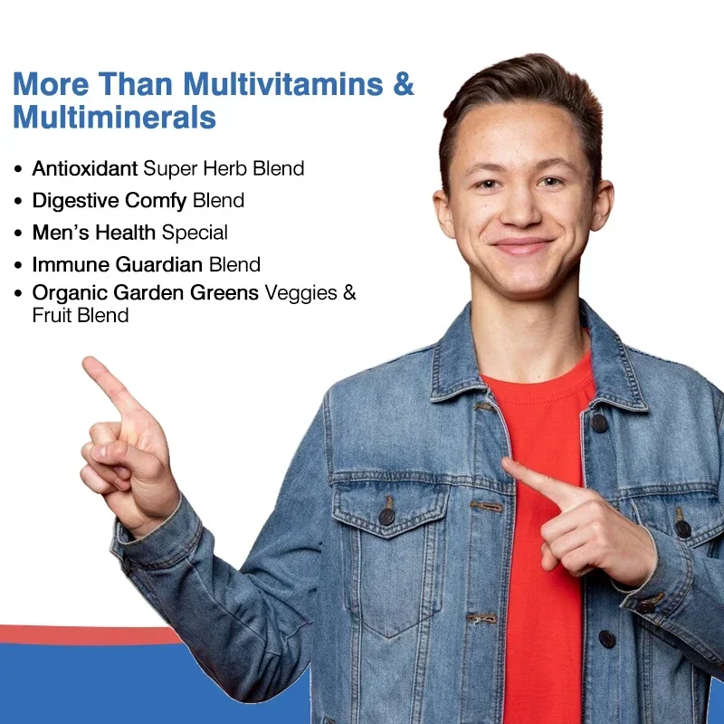 Men's Multivitamin Energy Boost Multiminerals Muscle Growth Prostate Health