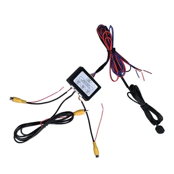 Convertitore di Canali Video per Telecamera di Parcheggio Auto, Scatola di Controllo con Commutazione Automatica Vista Frontale/Laterale/Retrovisore con Manuale