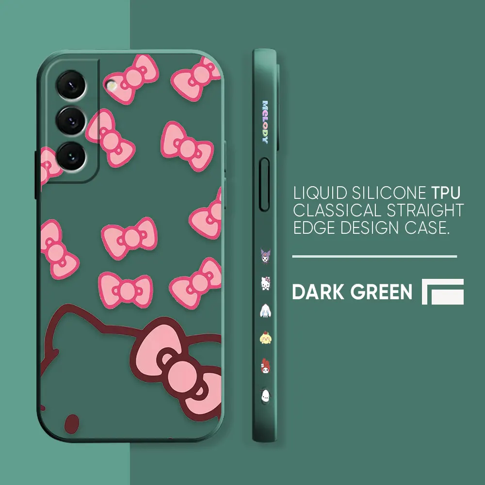 thumbnail image 1 of Cute Hello K-Kitty Cat TPU Case For Samsung S23 S22 S21 S20 FE S11 S11E S10 S10E S9 S30 Ultra Plus 4G 5G Colour Case Funda Shell, 1 of 5