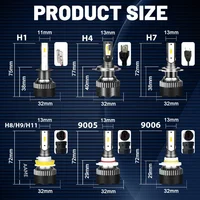 Dualvision H4 LED Headlight 3800W 3570 CSP LED H7 H1 H11 H8 9005 9006 HB3 HB4 H9 4300K 6500K 8000K 2PCS Fog Light Mini Diode 12V - Image 6