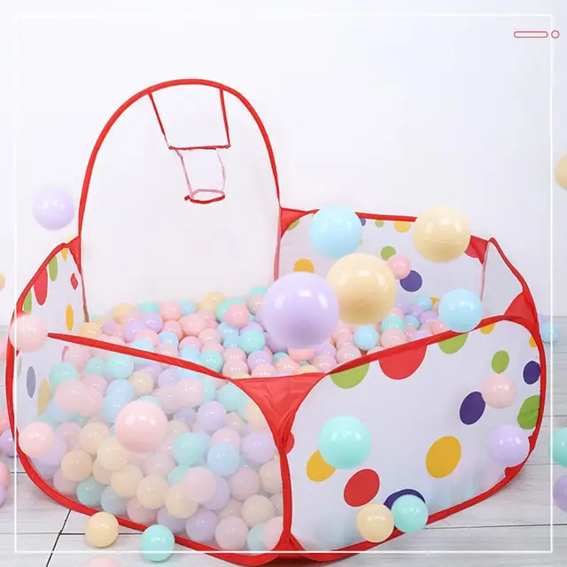 Foldable Indoor Children Basketball Shoots Ball Ocean Pool Play Tent Game House Kids Educational Toys for Children Gift 3