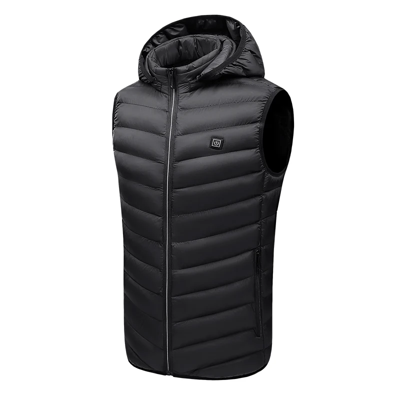 

2022 oem зимний халэко calentado 5V USB молния карманы и жилеты размера плюс Анорак теплая куртка с капюшоном с подогревом мужской жилет