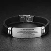 Women's Bracelets To My Daughter Loved More Then You Know Bracelet Fashion Birthday Gifts for  Silicone Bangles 4