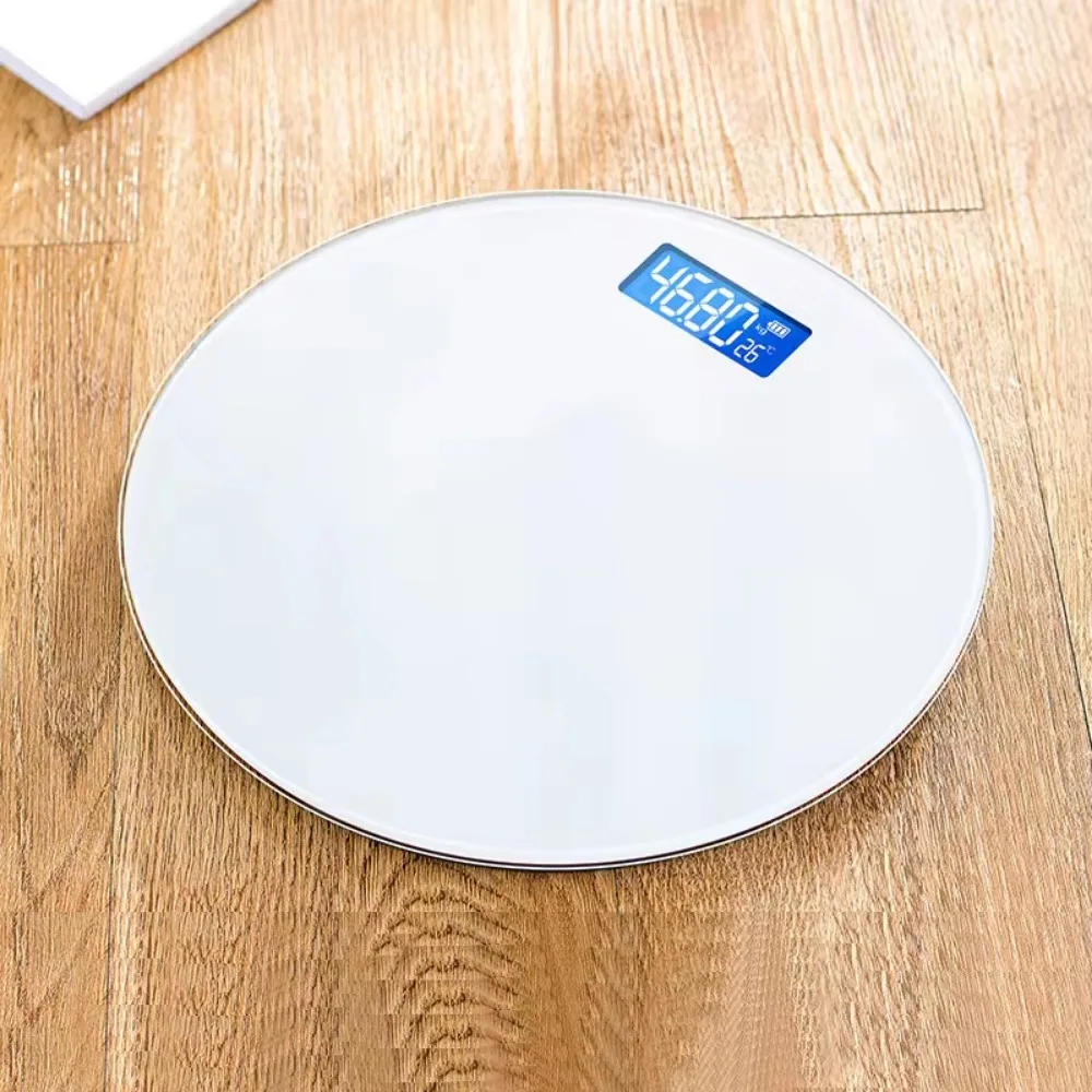 Round Solid Color Health Scale Body Fat Scale Accurate High-end Weight Household Adult Electronic Human Body Weight