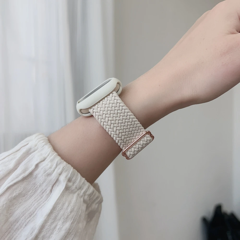 Braided Elastic Solo Loop Watch Band Bracelet