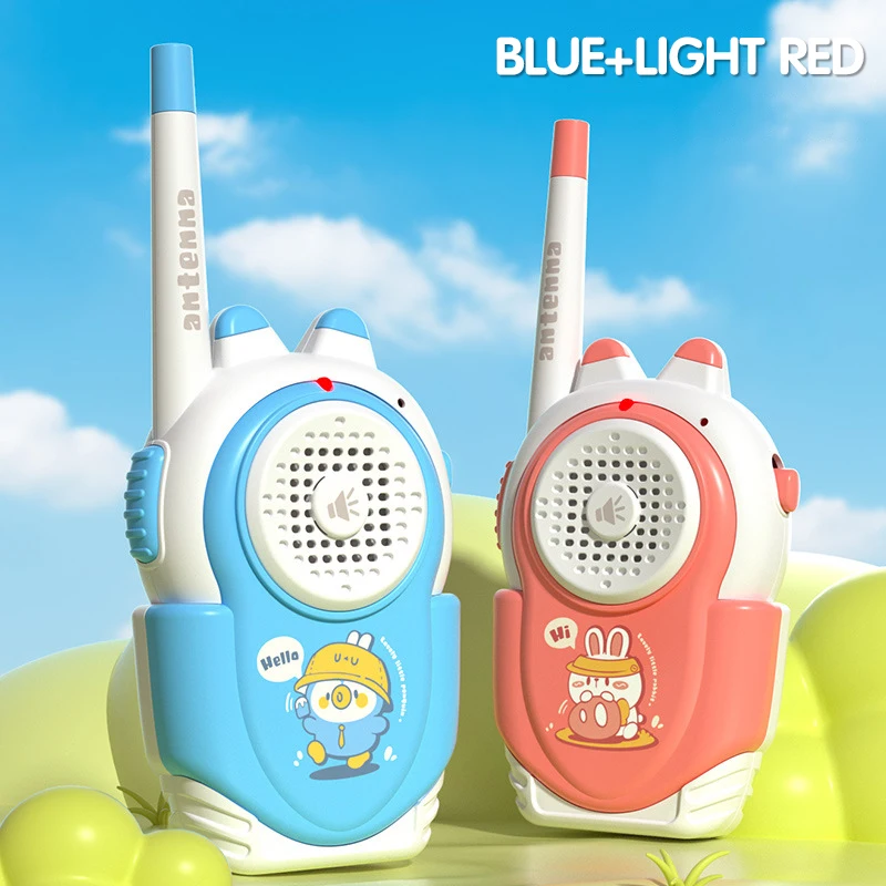 A Pair Children's Walkie Talkies Toys 500M Wireless Intercom Pagers Outdoor Role-play Educational Parent-child Interaction Toys 5
