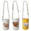 R6FD Reusable Bear Baby Warm Bottle Bag Feeding Bottle Cover Shoulder Bag Crossbody 1