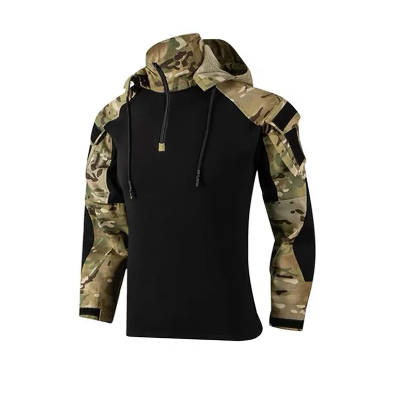 Hiking Airsoft Hunting Suits Military Uniform Camouflage Tactical Combat Shirts Hunting Clothes Clothes Shirts+Pants with Pads 5