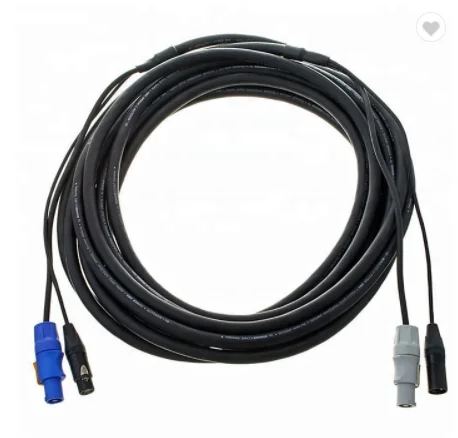 

Light and sound DMX xlr signal and power cable with split male female connector stage lighting
