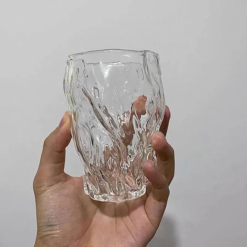 Hammered Café Drinking Glasses