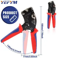 YEFYM-Outil de sertissage de virole, Mini pince, Bouton de commande électrique, Tubulaire politiquement, YE 16-4H, 0.08-16 mm², 30-5AWG 2