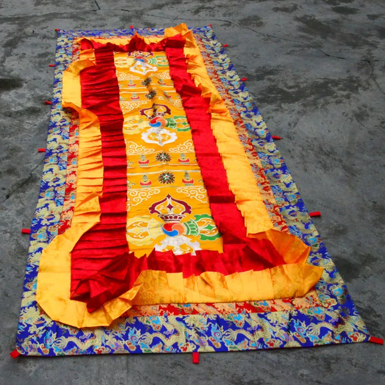

2.5 Meter Buddhist supply Buddhism family Temple Embroidery figure of the Buddha Hanging Altar Vajra suspended ceiling curtain