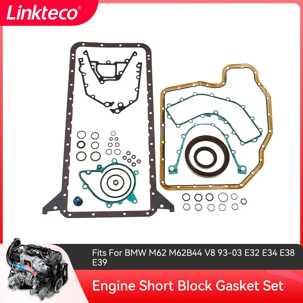 Set Guarnizioni Inferiori Adatto Per Bmw M62 M62B44 V8 93-03 Set Guarnizioni Blocco Corto Motore Reinz E32 E34 E38 E39 11119070240