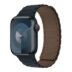 Versatile Silicone Magnetic Loop Band - 42mm 44mm 45mm 49mm (13 midnight)