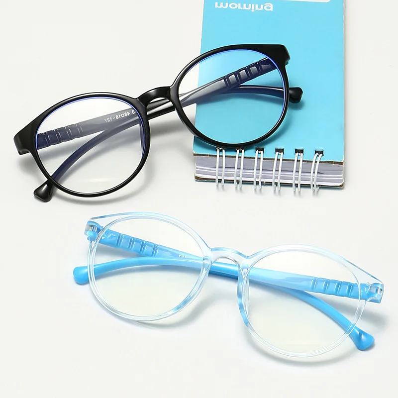 Children's Blue Light Blocking Glasses - Silicone Frame with Clear Lenses for Safety and Comfort