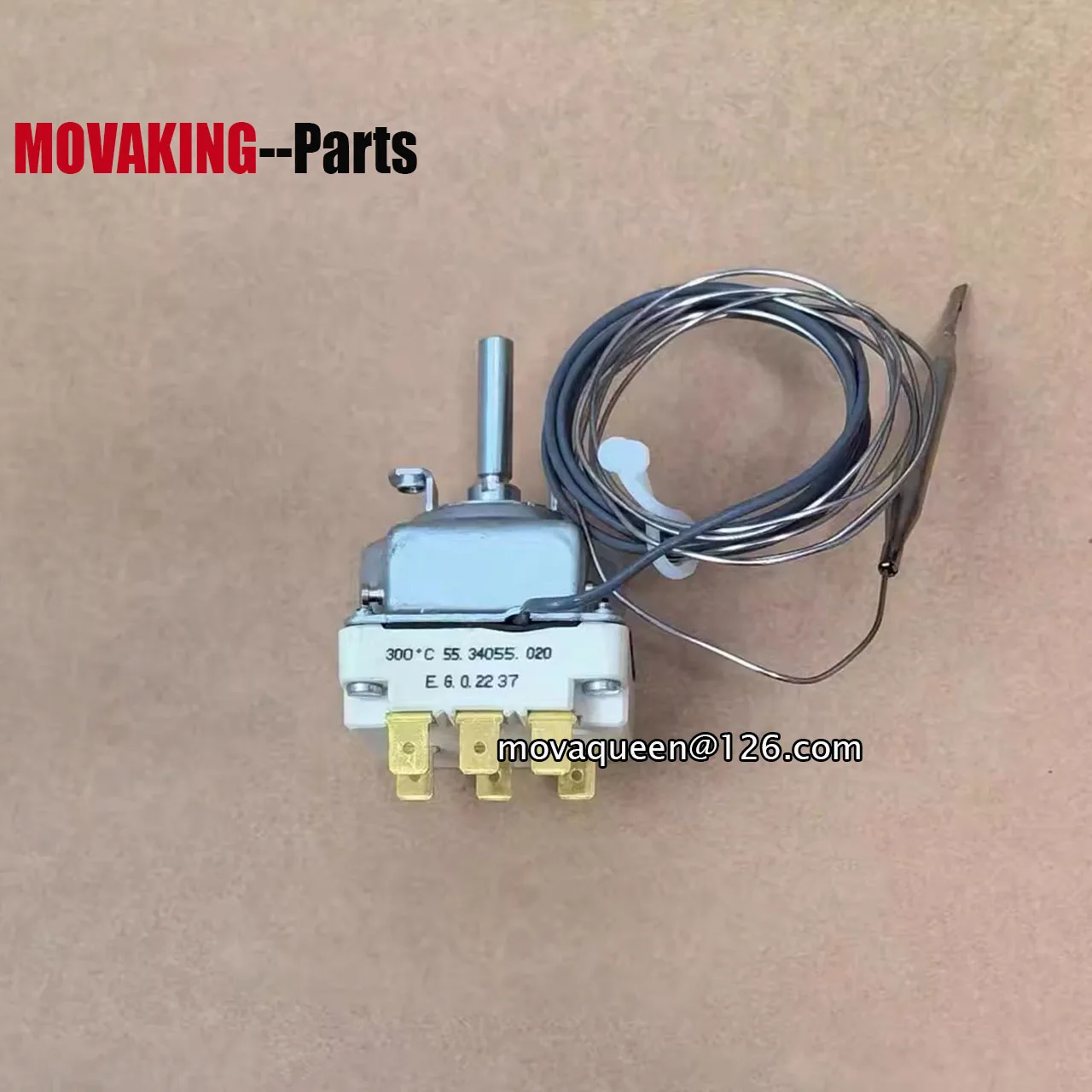 Grill Oven Fryer Accessories Overtemperature Protection 55.34055.020 300 Degree Safety Thermostat With Knob For Electrolux Oven