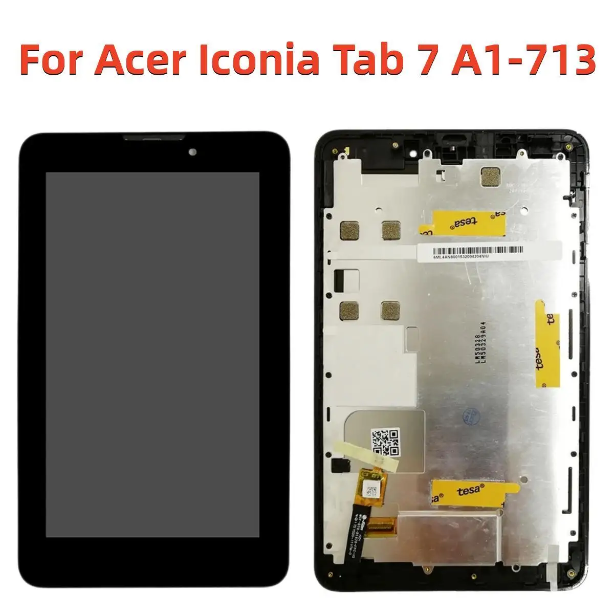 

ЖК-дисплей для Acer Iconia Tab 7 A1-713, ЖК-дисплей + сенсорная панель, дигитайзер, экран, дигитайзер с рамкой в сборе, сменные ЖК-дисплеи