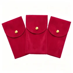 Embers Luxury Blue, Black, and Green Watch Travel Storage Case with Flannelette Gift Box (3Pcs - Red)