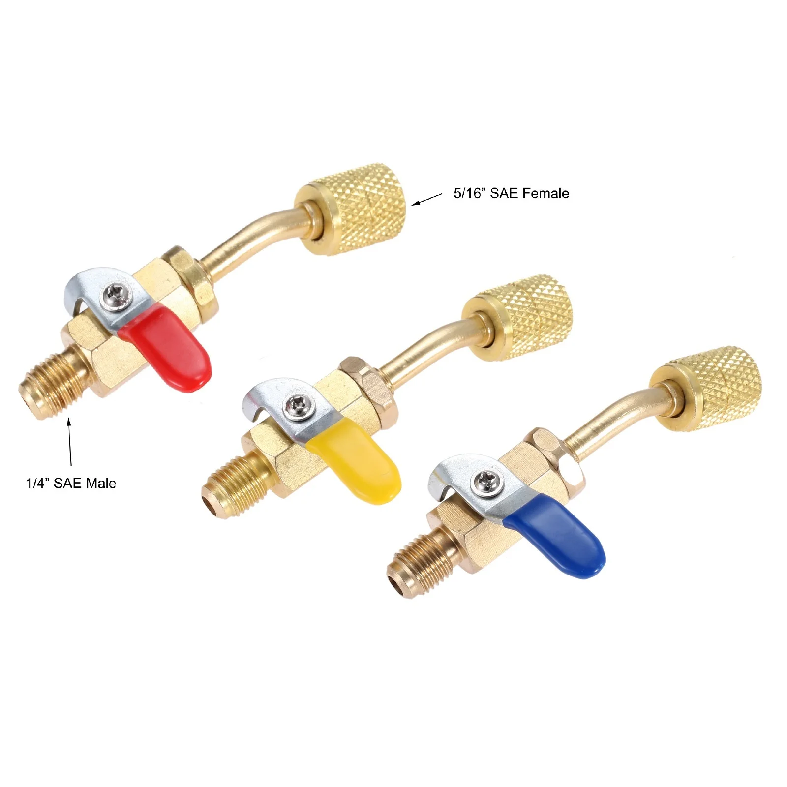 Fdit Adaptateur Laiton R410 1/4' Mâle Vers 5/16' Femelle Pour Pompe