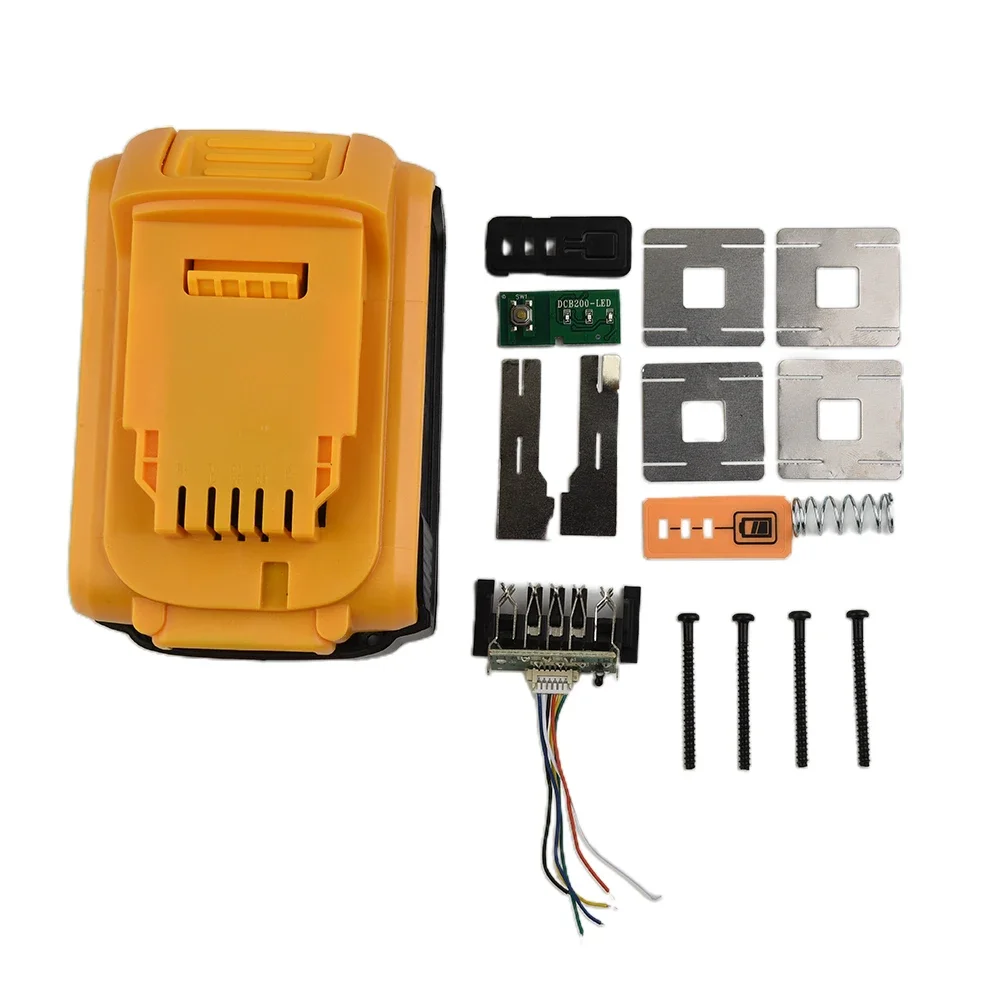 배터리 플라스틱 케이스 PCB 보호 회로 기판, 18V 20V 9Ah DCB183 라벨 하우징, 배터리 테스터 도구, DCB200