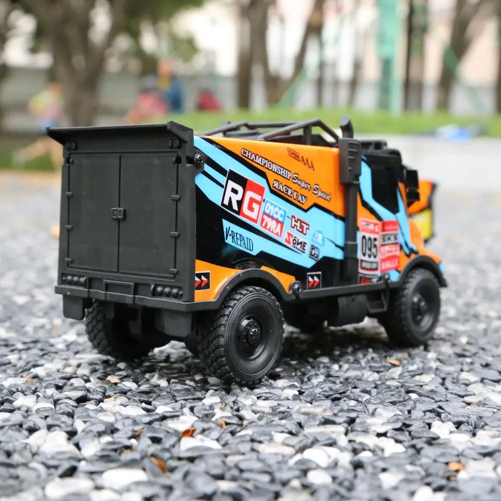 27MHz Remote Control Toy Cars for Kids RC Car Toys with LED Lights, RC Truck Toys U.S Truck & Europ. Truck Autotruck Lorry Toys 6