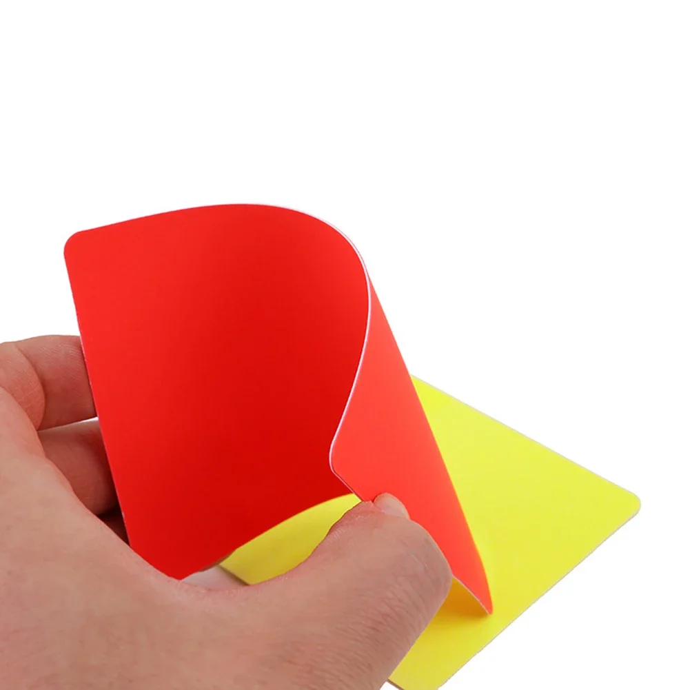1-10pcs PVC Soccer Football Referee Wallet Notebook With Red Card And Yellow Card Professional Game Referee Tool