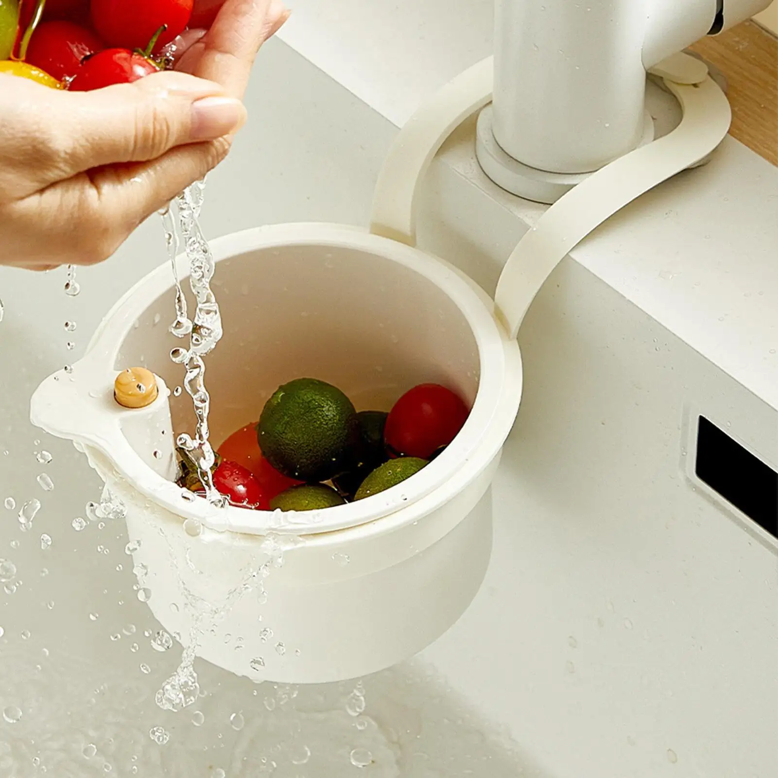Sink Drain Basket Dishwashing Sponge Hanging Storage Rack Filter Multifunctional Dry and Wet Separation Bathroom Accessories