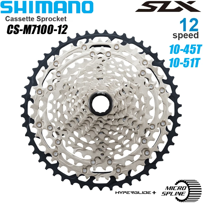 Bicycle Cassette SHIMANO DEORE SLX XT 12Speed 10-45T 51T Micro Splin Mountain Bike Cassette MTB Bike Parts