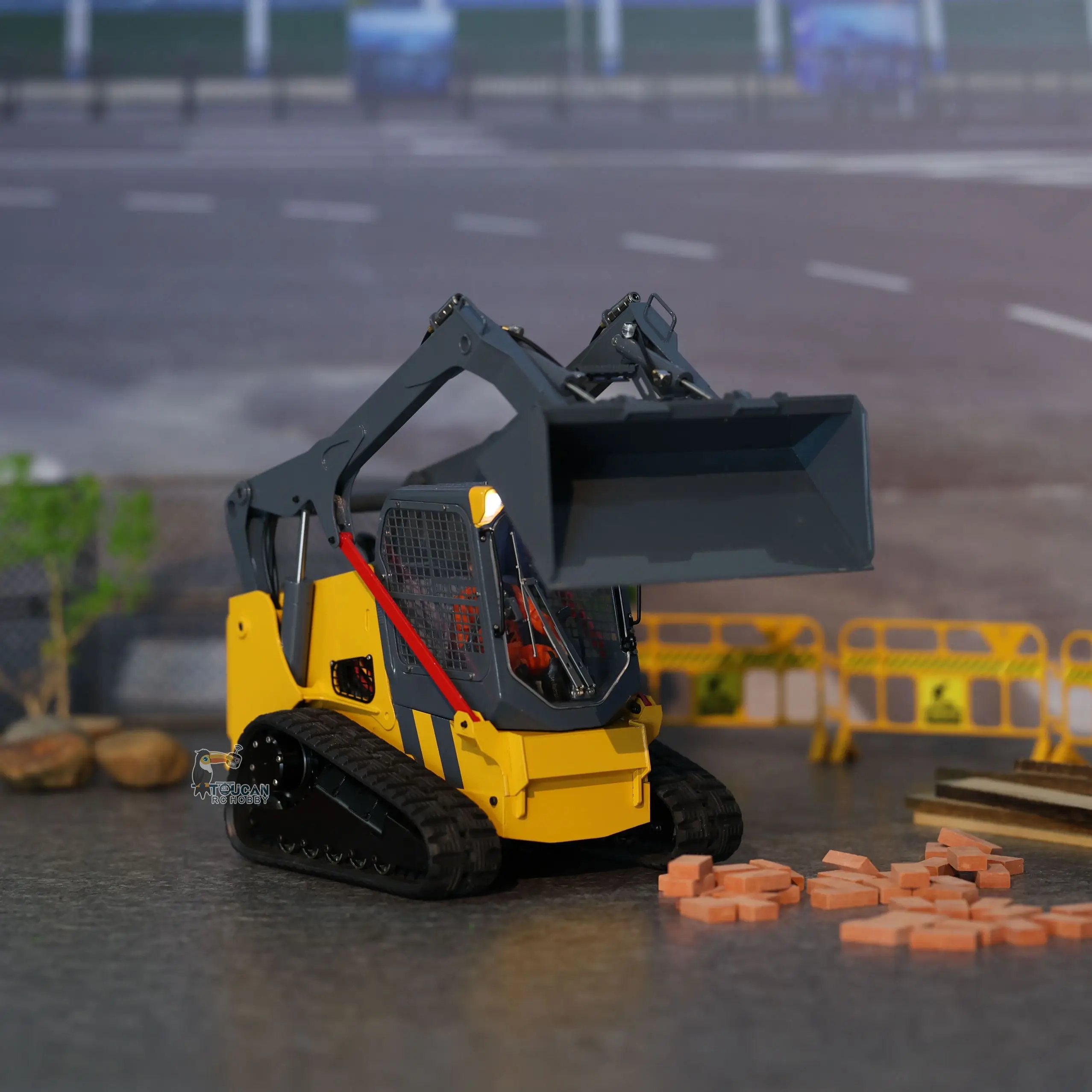 1/14 RC Hydraulic Loader SM770 RTR Metal Machine Tracked Skid-Steer Remote Control Car Model Construction Vehicles RC Toys 5