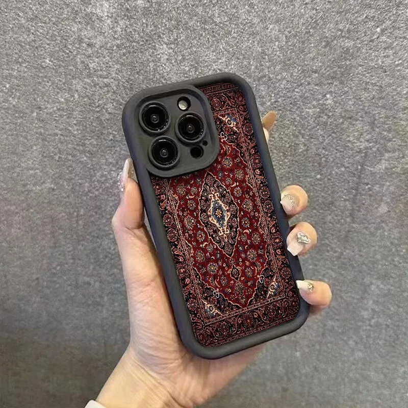 Retro-Inspired Bumper Phone Case with Durable Silicone TPU Cover